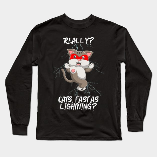 Kung Fu Cat! Long Sleeve T-Shirt by HROC Gear & Apparel